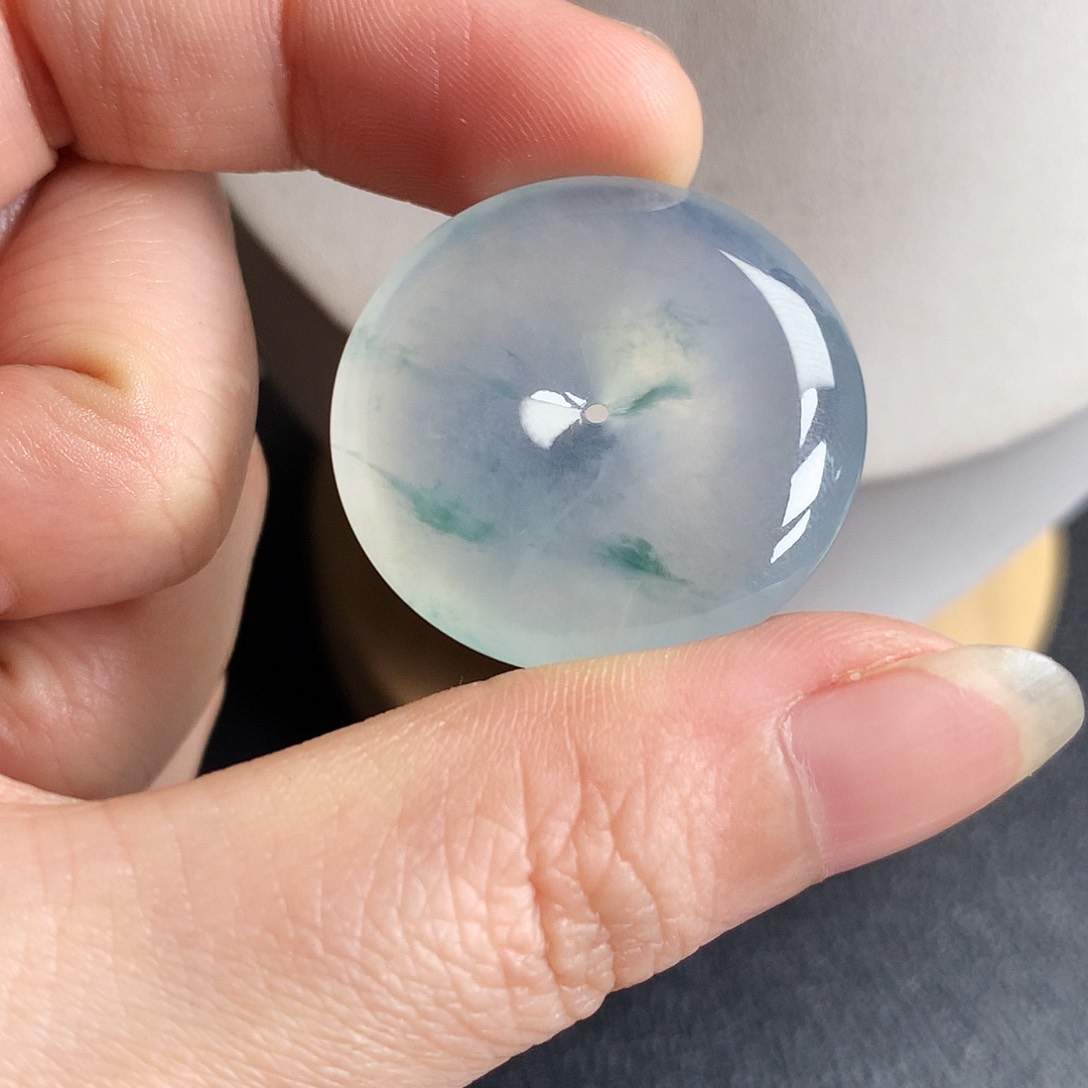 吊坠(不含链)未镶嵌翡翠平安扣