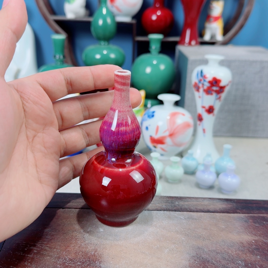 陶瓷手工小花器摆件