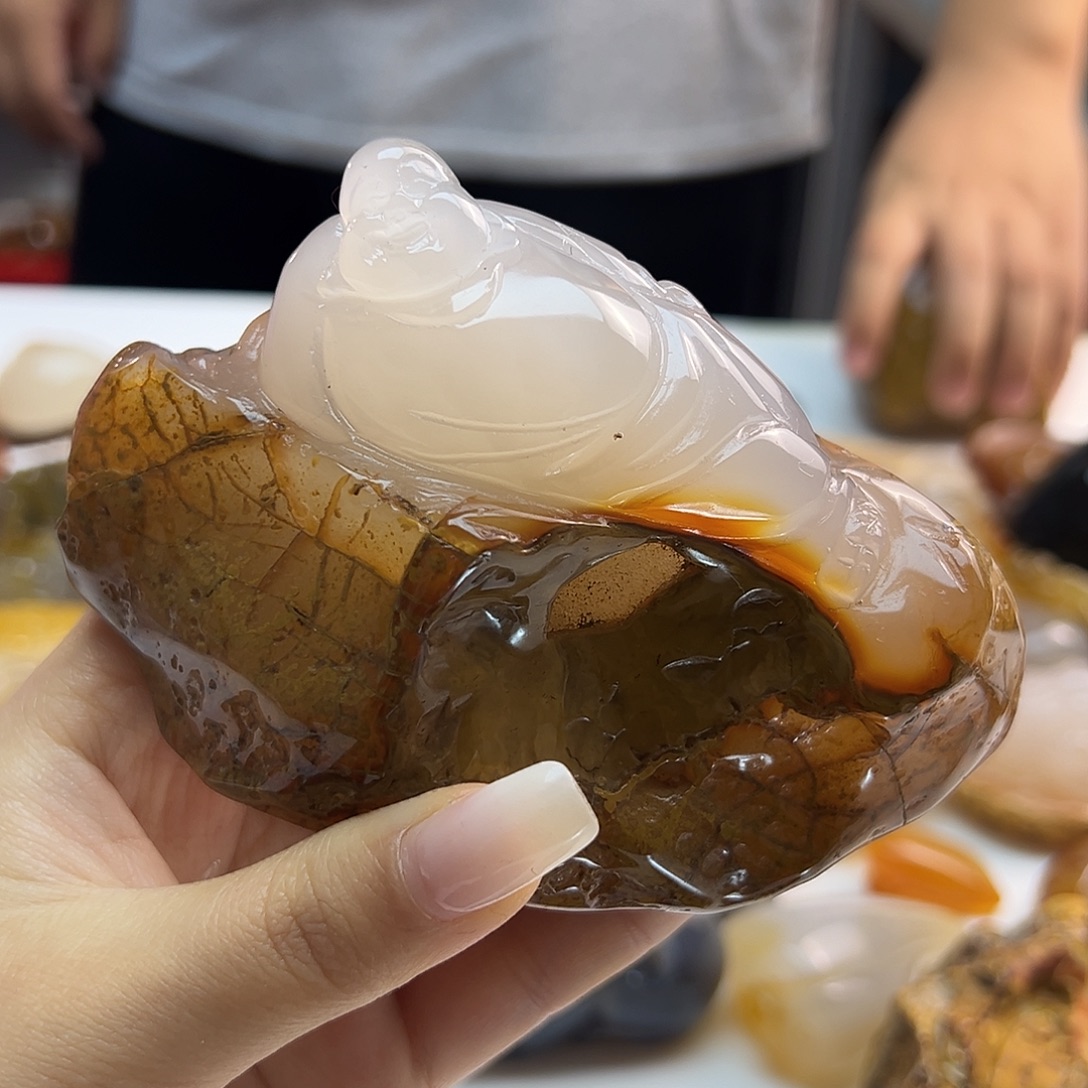 玛瑙/玉髓未镶嵌吊坠(不含链)