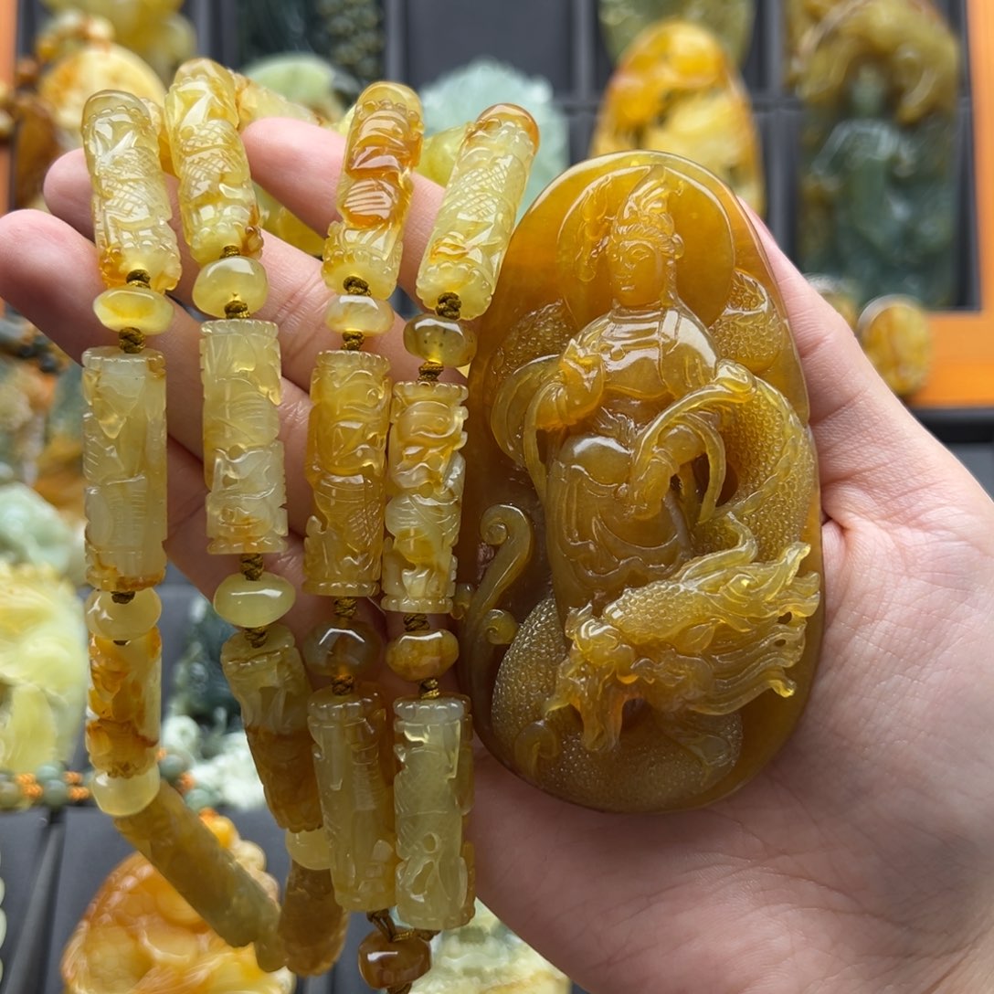 蛇纹石玉颈饰未镶嵌幸*