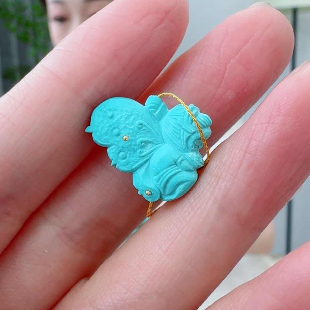 未镶嵌绿松石珠宝奇石