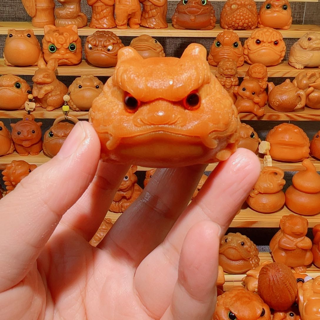 竹大*?实心竹手把件雕刻