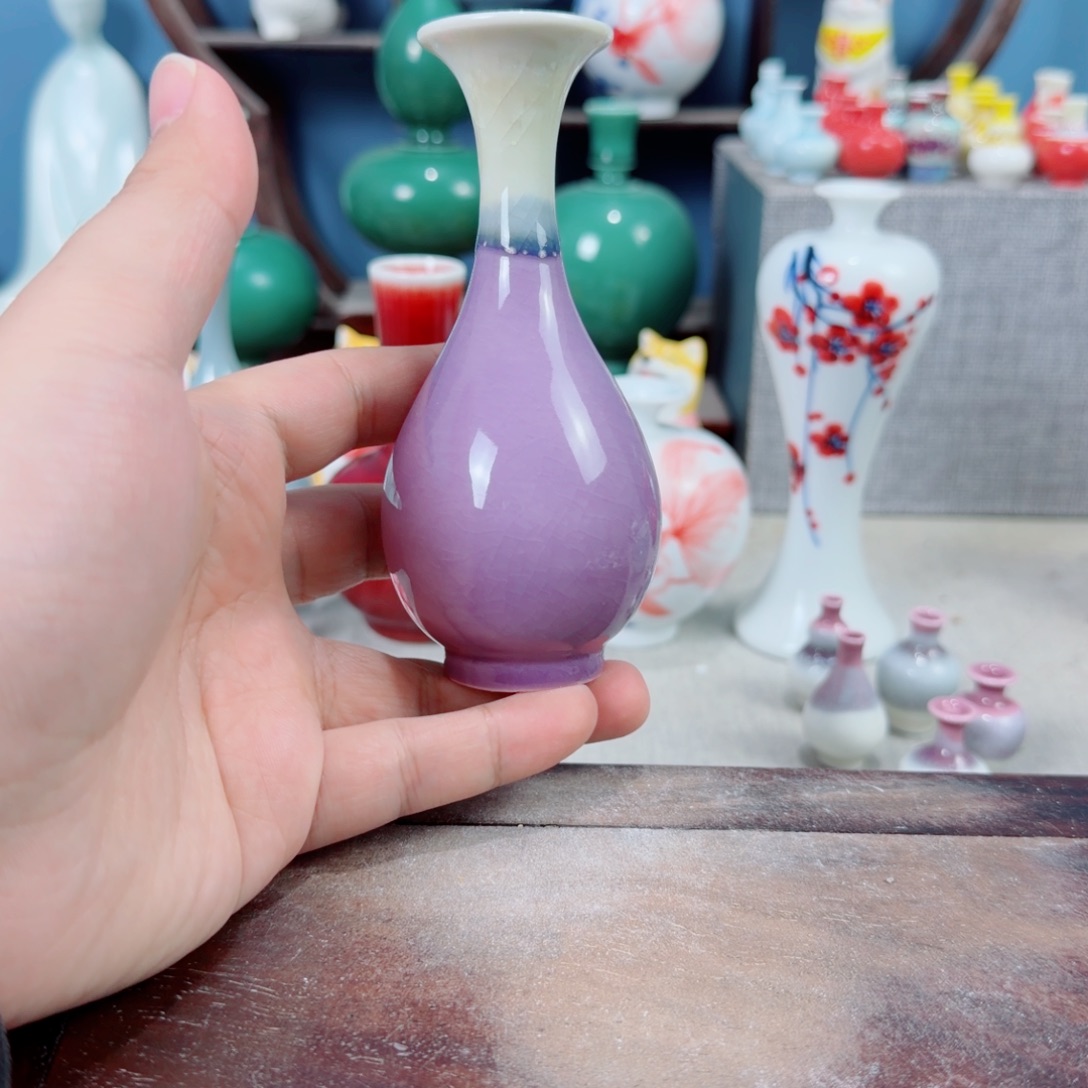 陶瓷手工小花器摆件
