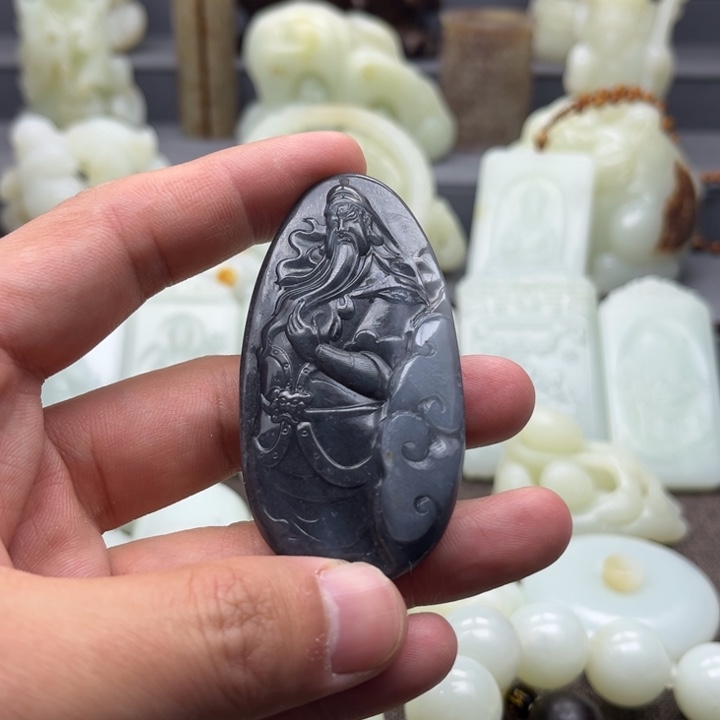 和田玉未镶嵌挂件