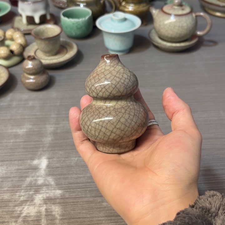 蒋加宝 传世哥窑 小葫芦