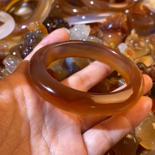 玛瑙/玉髓玛瑙手镯未镶嵌我****海