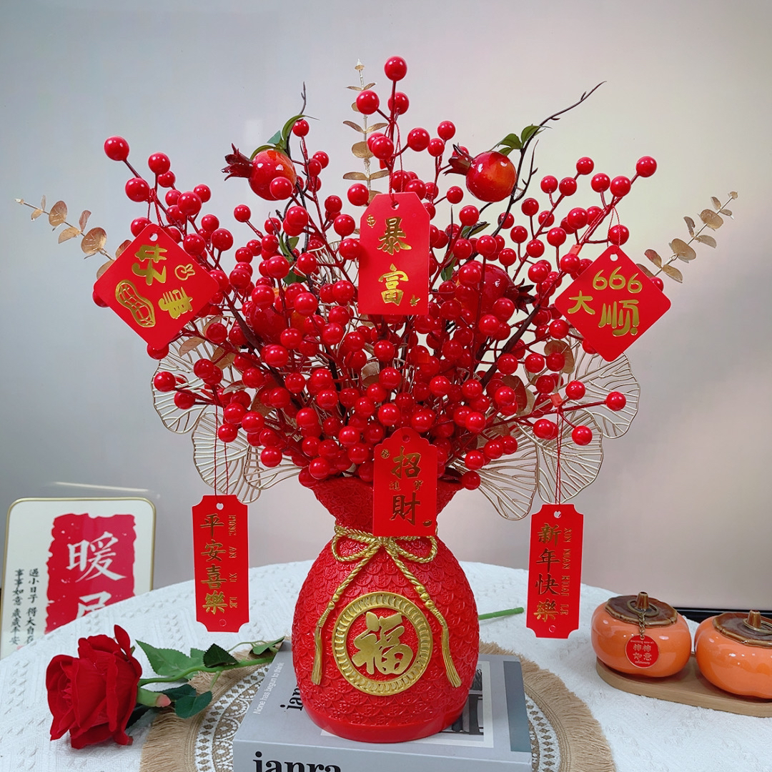 精品新房电视柜玄关，婚礼、开业喜庆摆件福字高档工艺品陶瓷创意