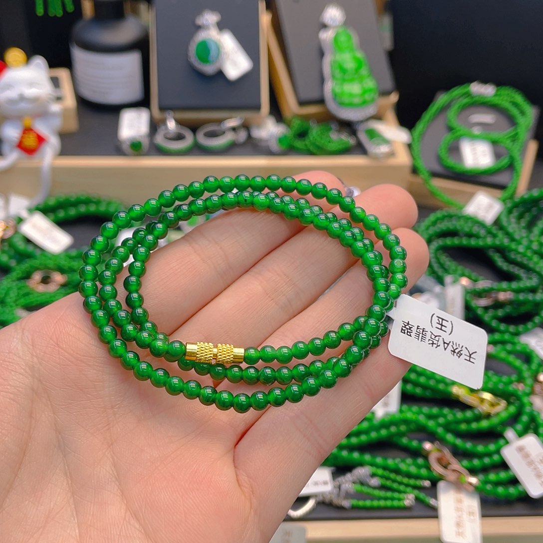 翡翠手链未镶嵌项链卡4