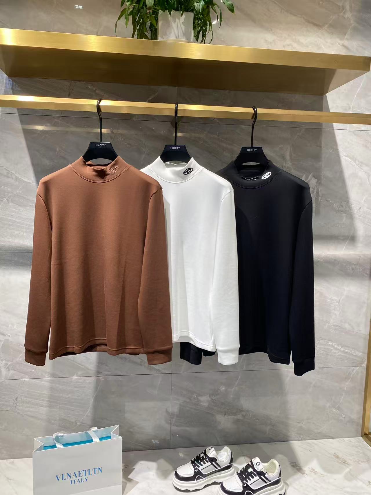 〔小胖推荐〕凡尔塞大码男装太空棉打底衫3752WY-011