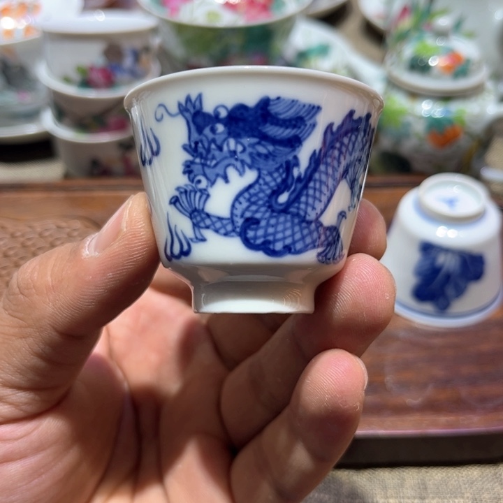 纯手绘精品盖碗杯