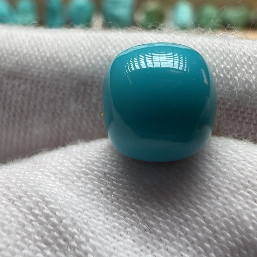 绿松石未镶嵌配饰8×7.4