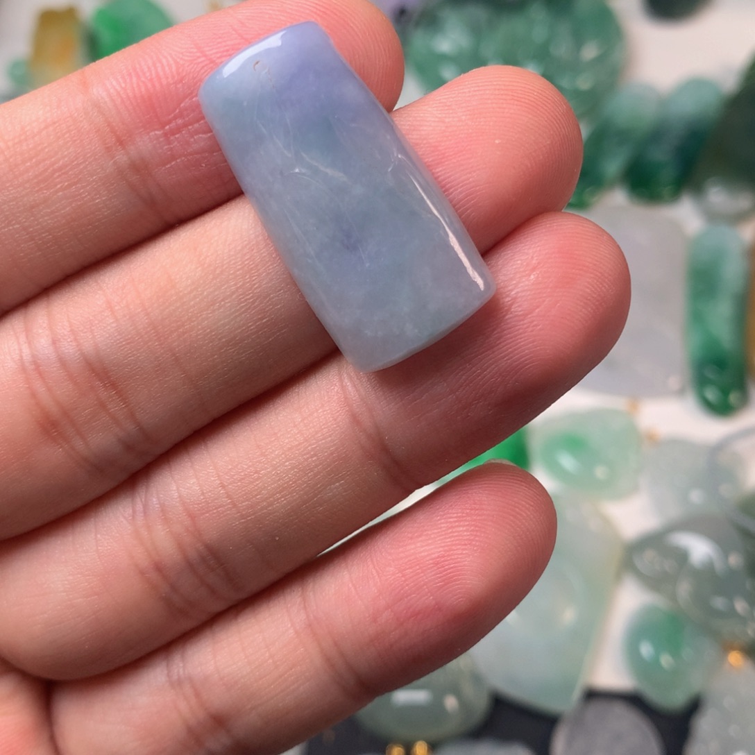 翡翠未镶嵌挂件竹节