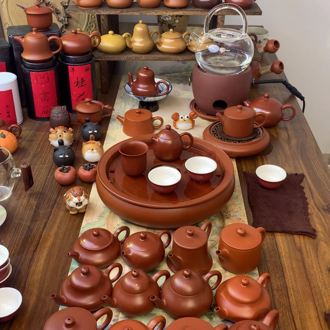 10.5寸茶盘➕龙蛋90cc➕2个故宫红42cc➕主人杯70cc