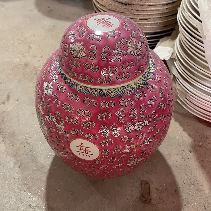 瓷片景德镇陶瓷茶叶罐。大号。