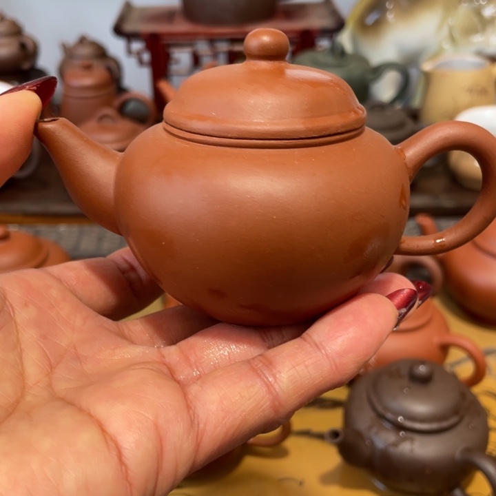 紫砂茶壶锦**花年糕土鸽嘴