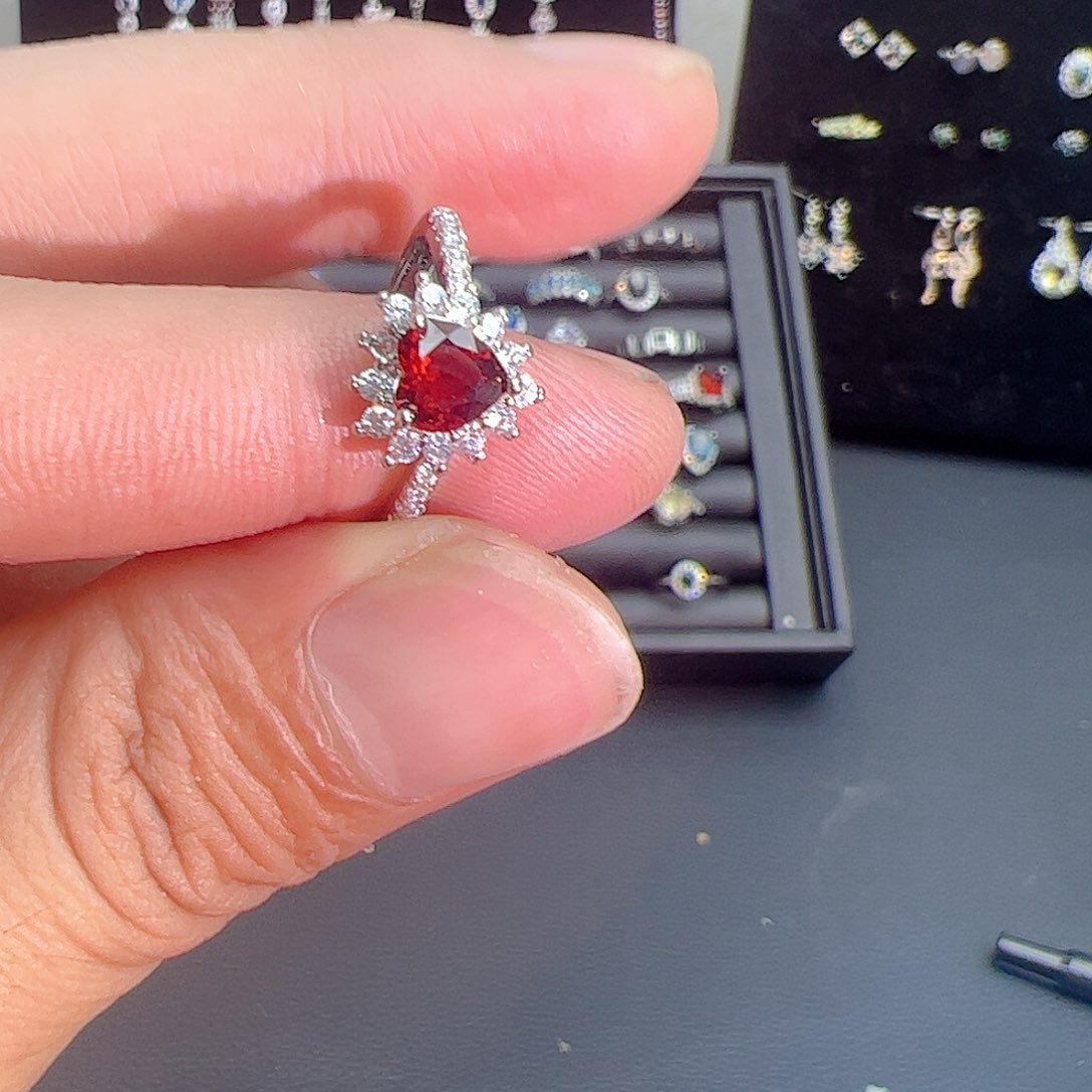 紫晶珠宝半成品银S925镶嵌