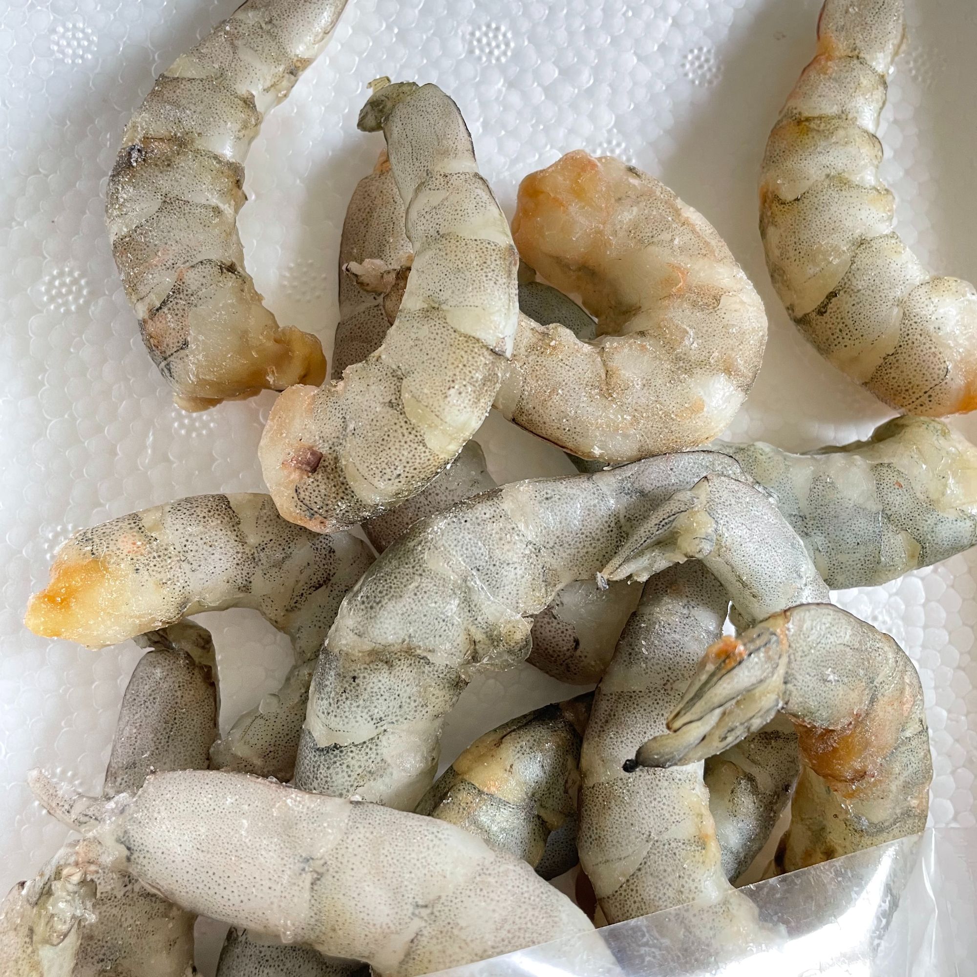 大虾仁 自家手剥原浆大虾仁 没有冰衣 顺丰包邮 速冻大连发货