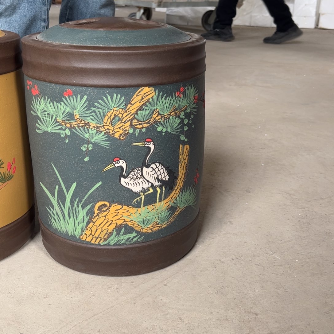 茶叶罐紫砂12 饼茶叶罐