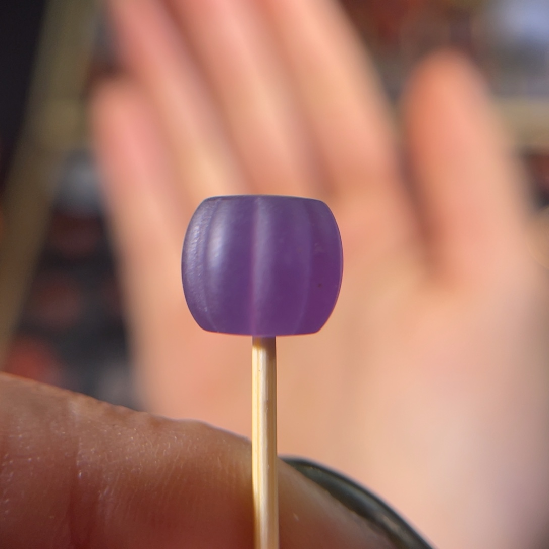 玛瑙/玉髓紫冰玛瑙 八瓣瓜珠10.5*8.8mm 未镶嵌