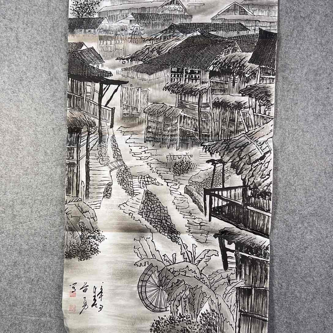 国画599 牡丹之花之叶的颜色