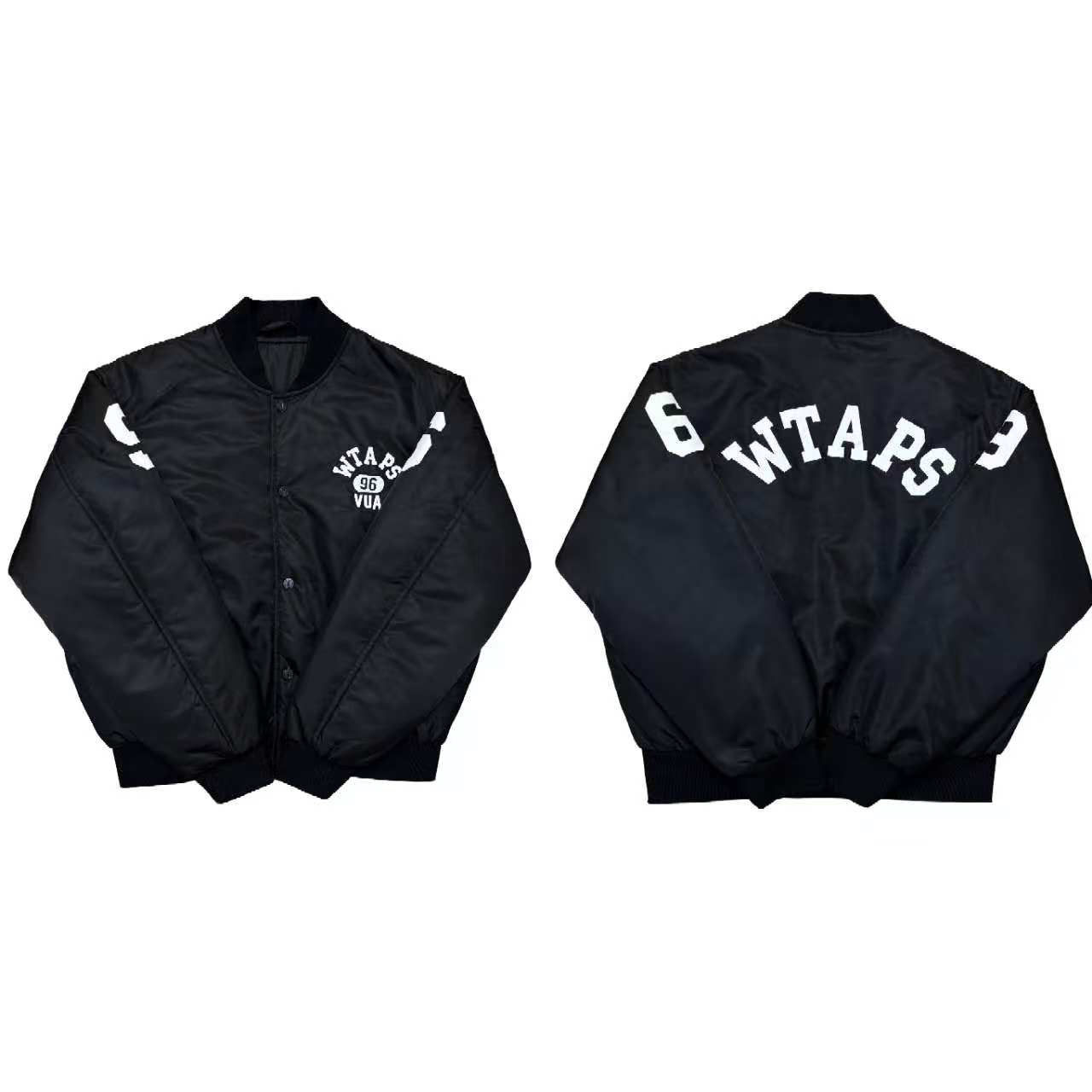 [C]黑色字母刺绣出街9数字字母酷感时尚棒球款加棉童外套（暖暖冬