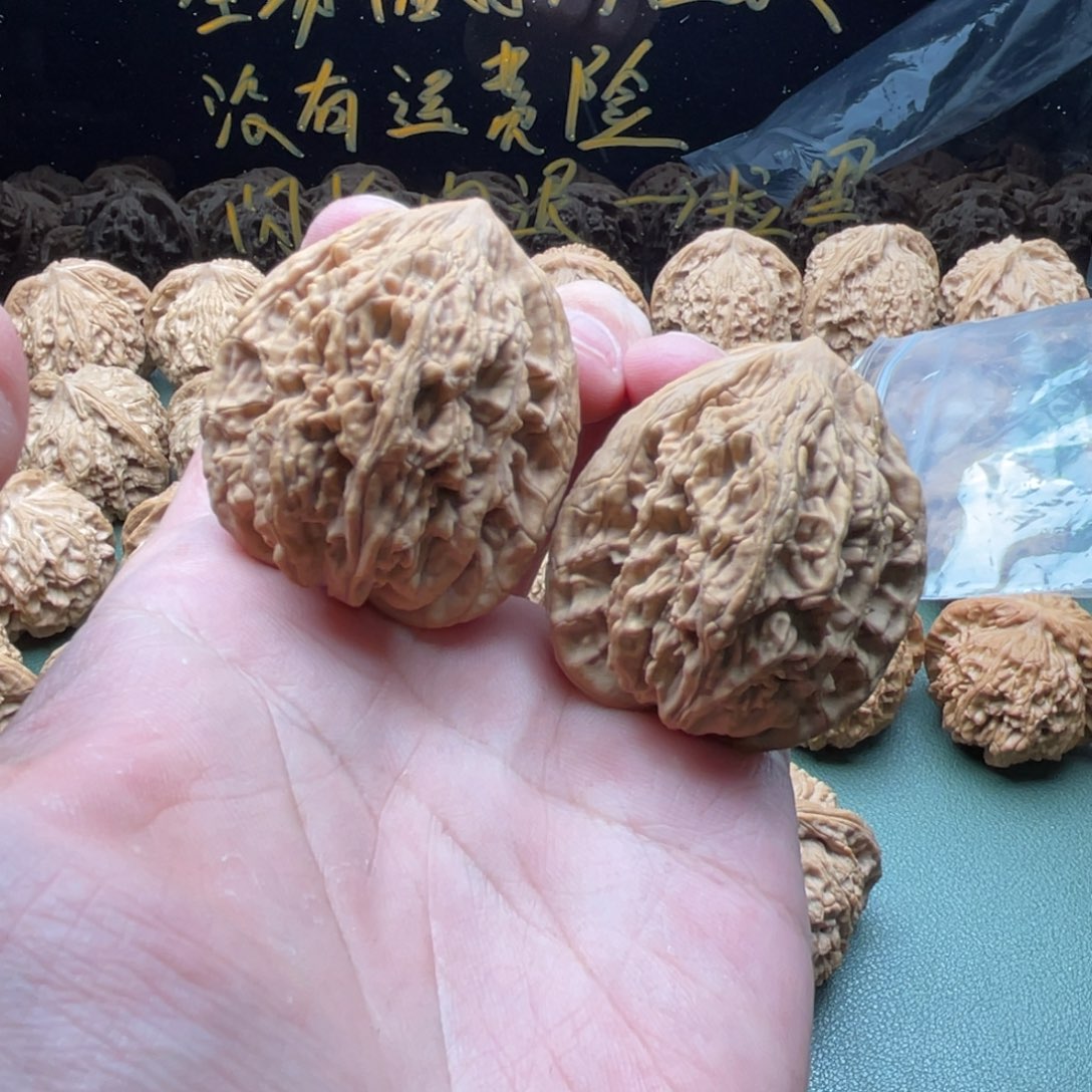 核桃把件41原装麦穗虎头全品