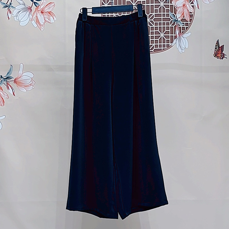 母亲节妈妈夏季新中式裤子2025新款中老年女装洋气时尚夏装松紧裤