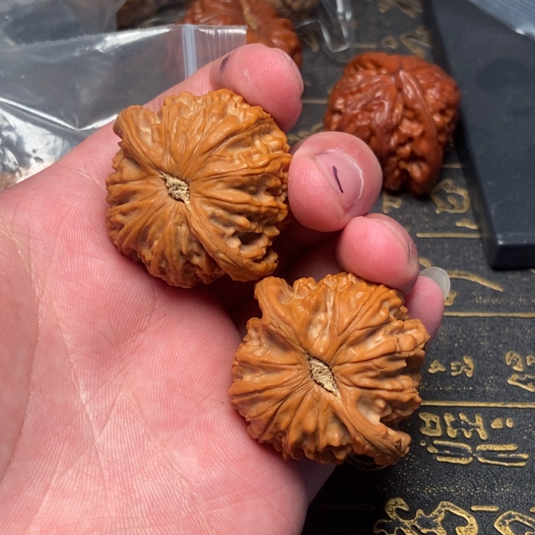 文玩核桃把件具*化白狮子