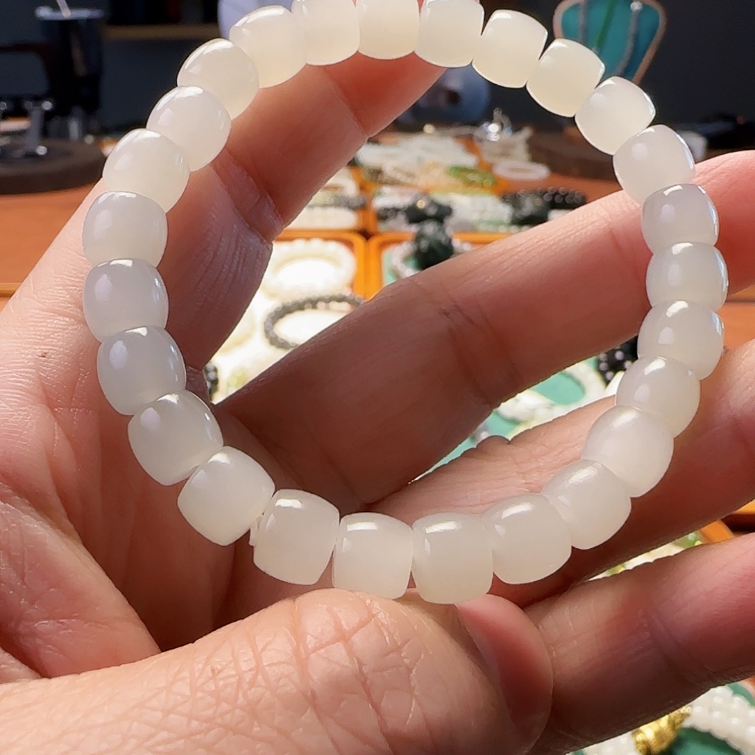 和田玉（白玉）未镶嵌手链