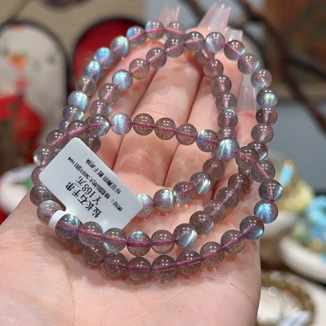 长石手串未镶嵌n****j手串6+