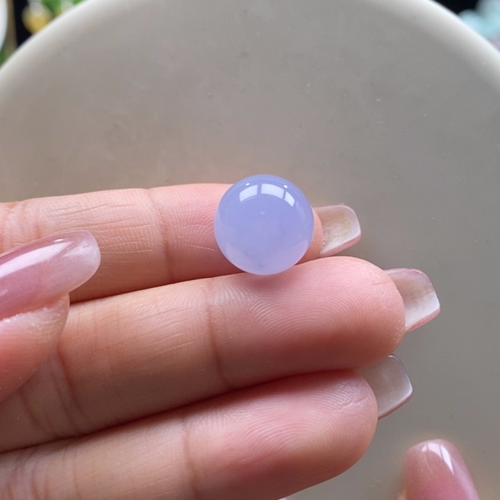 翡翠吊坠(不含链)未镶嵌翡翠冰蓝紫珠卡13