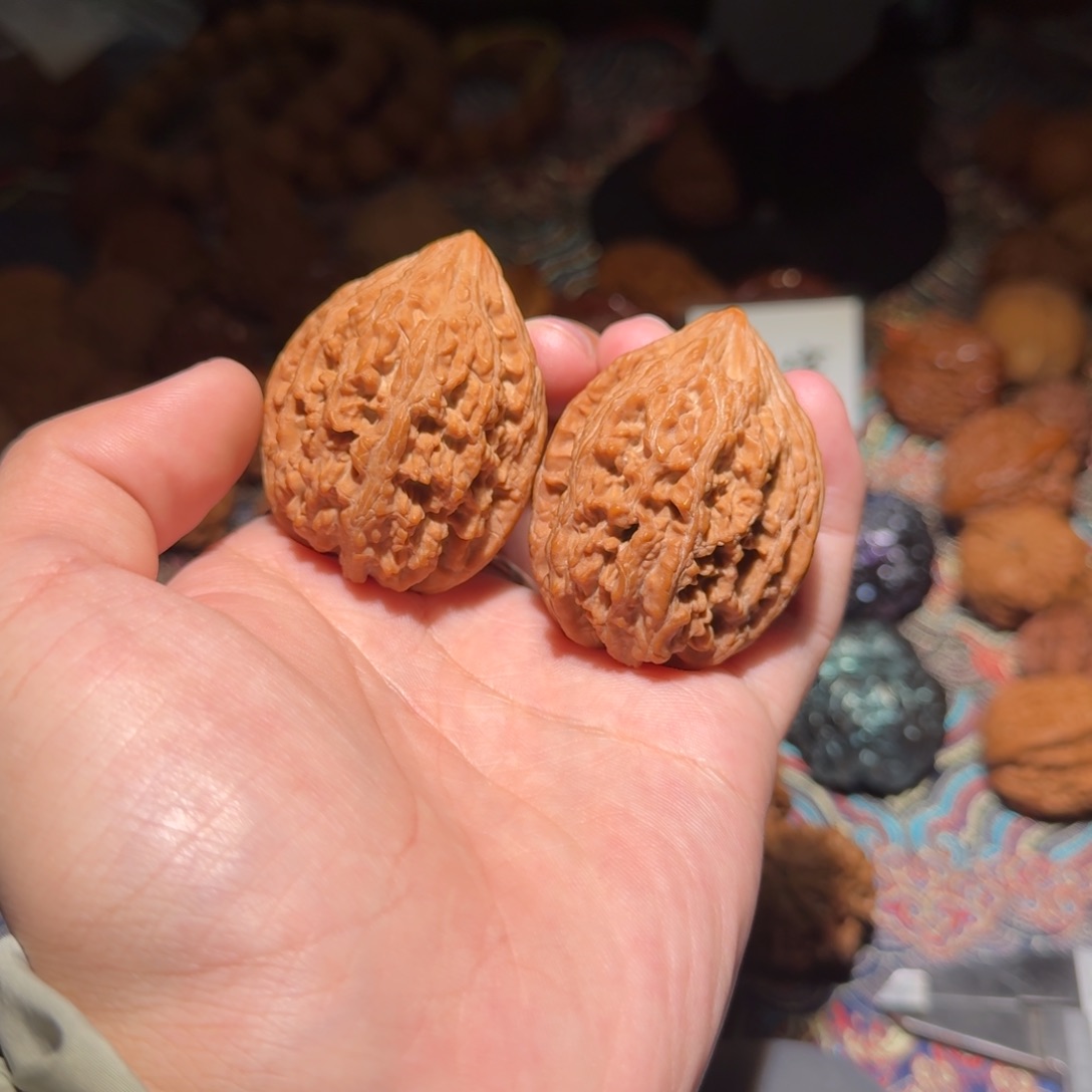 文玩核桃把件1759号39大沽石文玩核桃