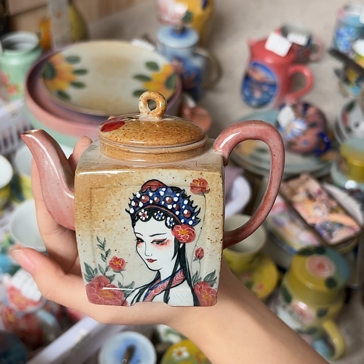 长***7杯景德镇釉下五彩手绘