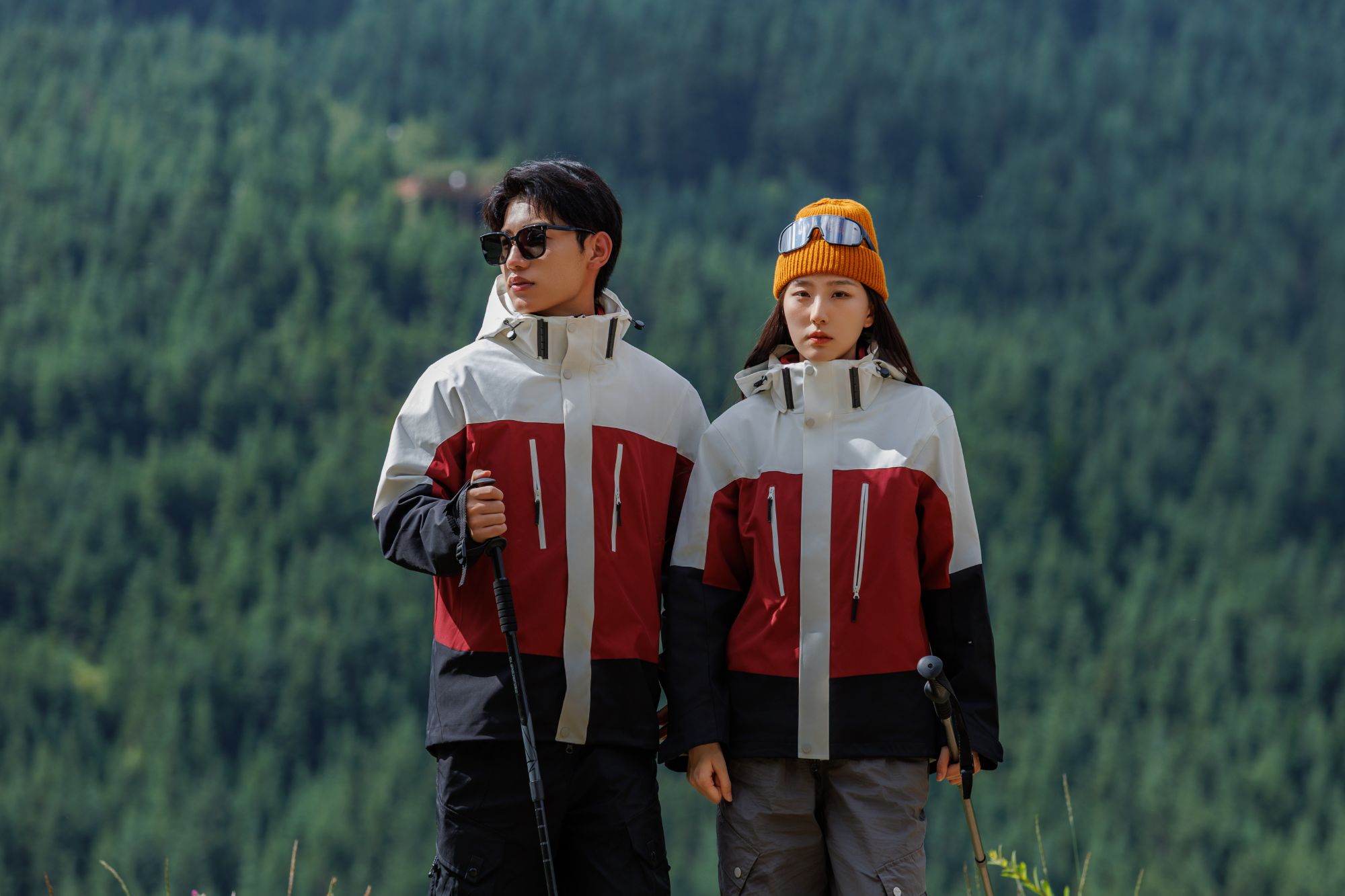 户外防风防水三合一可拆卸冲锋衣秋冬季外套