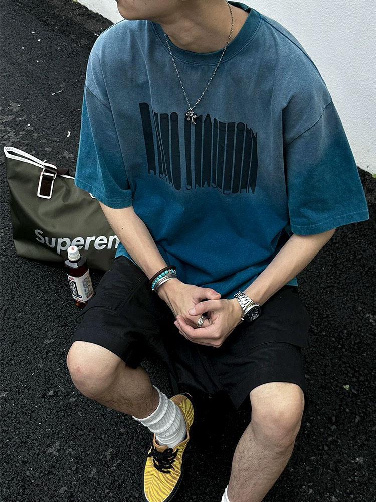 【T恤混款】夏季短袖立体男女同款T恤印花美式ins藏族风格