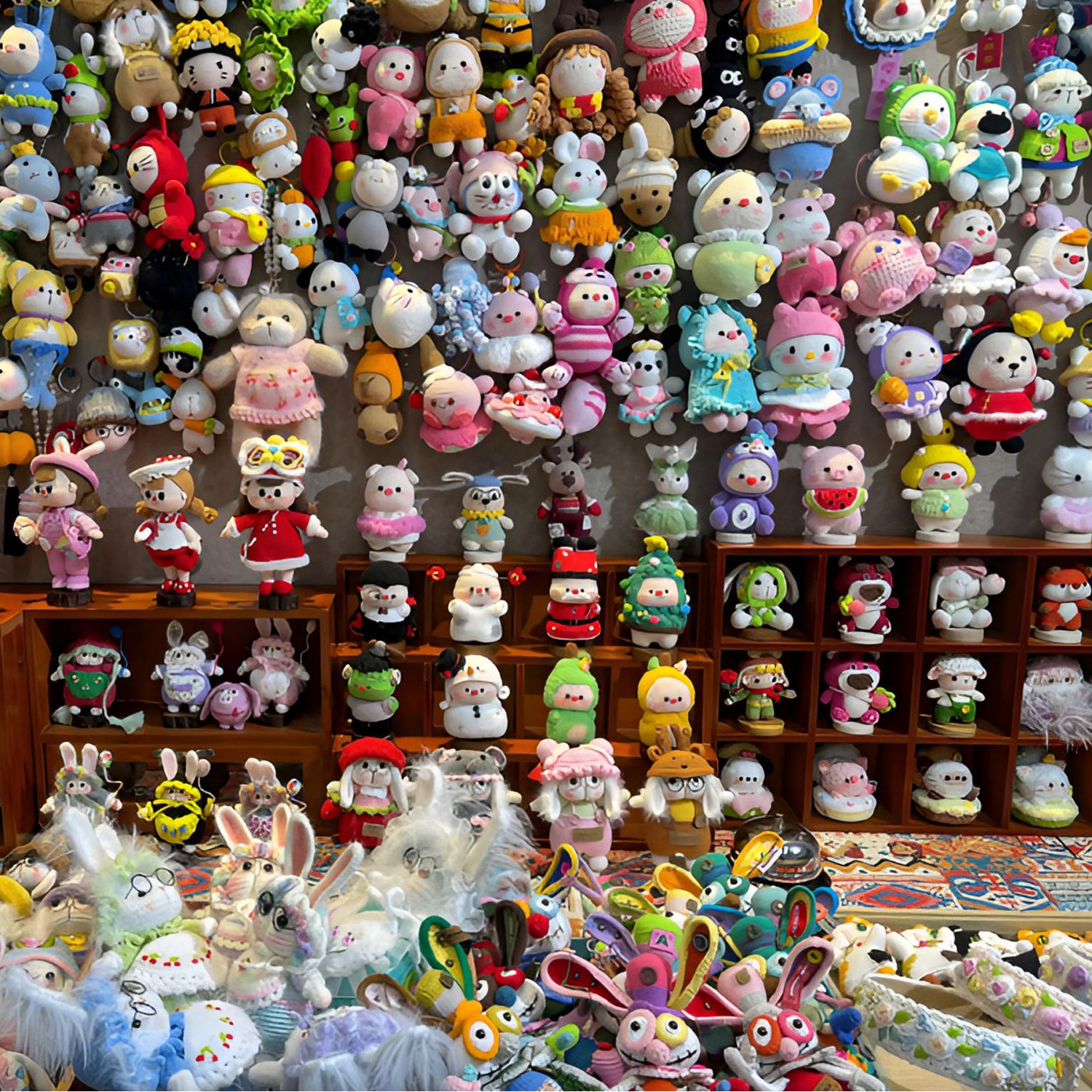 3号纯手工钩织编织DIY玩偶成品钥匙扣挂件包挂摆件生日礼物随机款