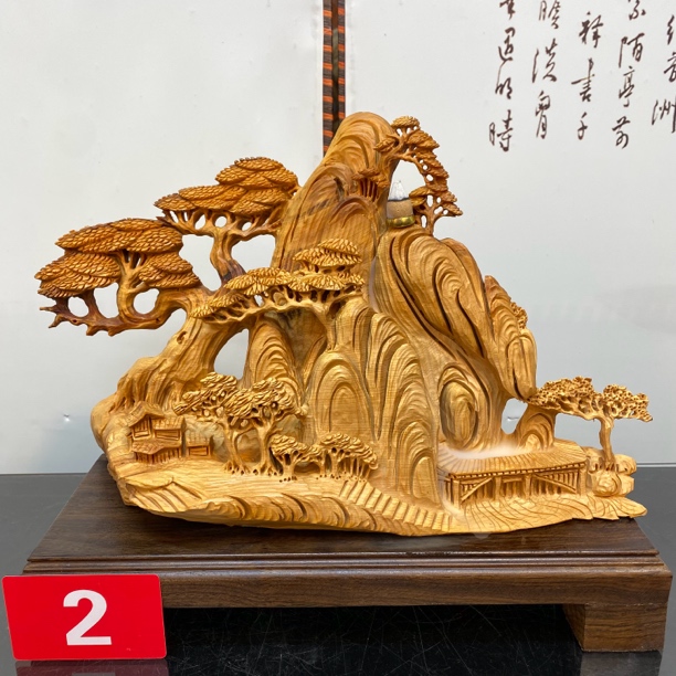 年底特价崖柏山水 手工 摆件