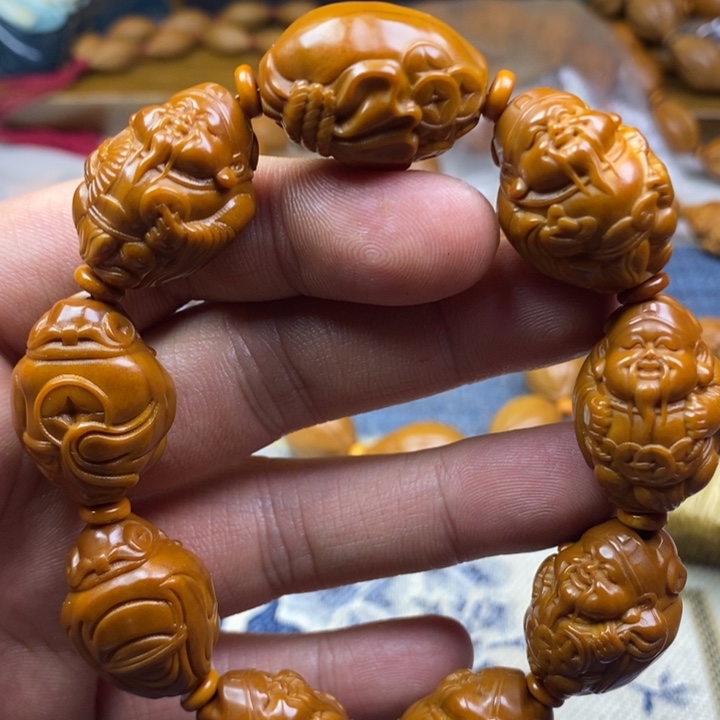 橄榄核手串/手链橄榄核雕工艺手串
