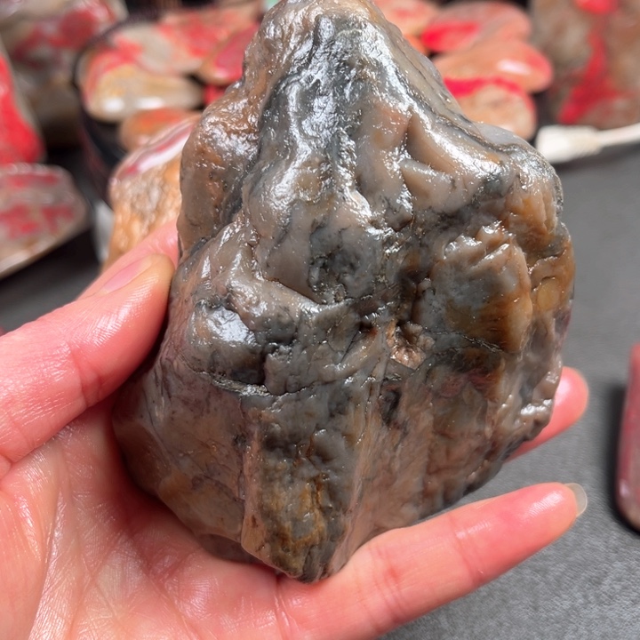 昌化鸡血石松*昌化鸡血石原石