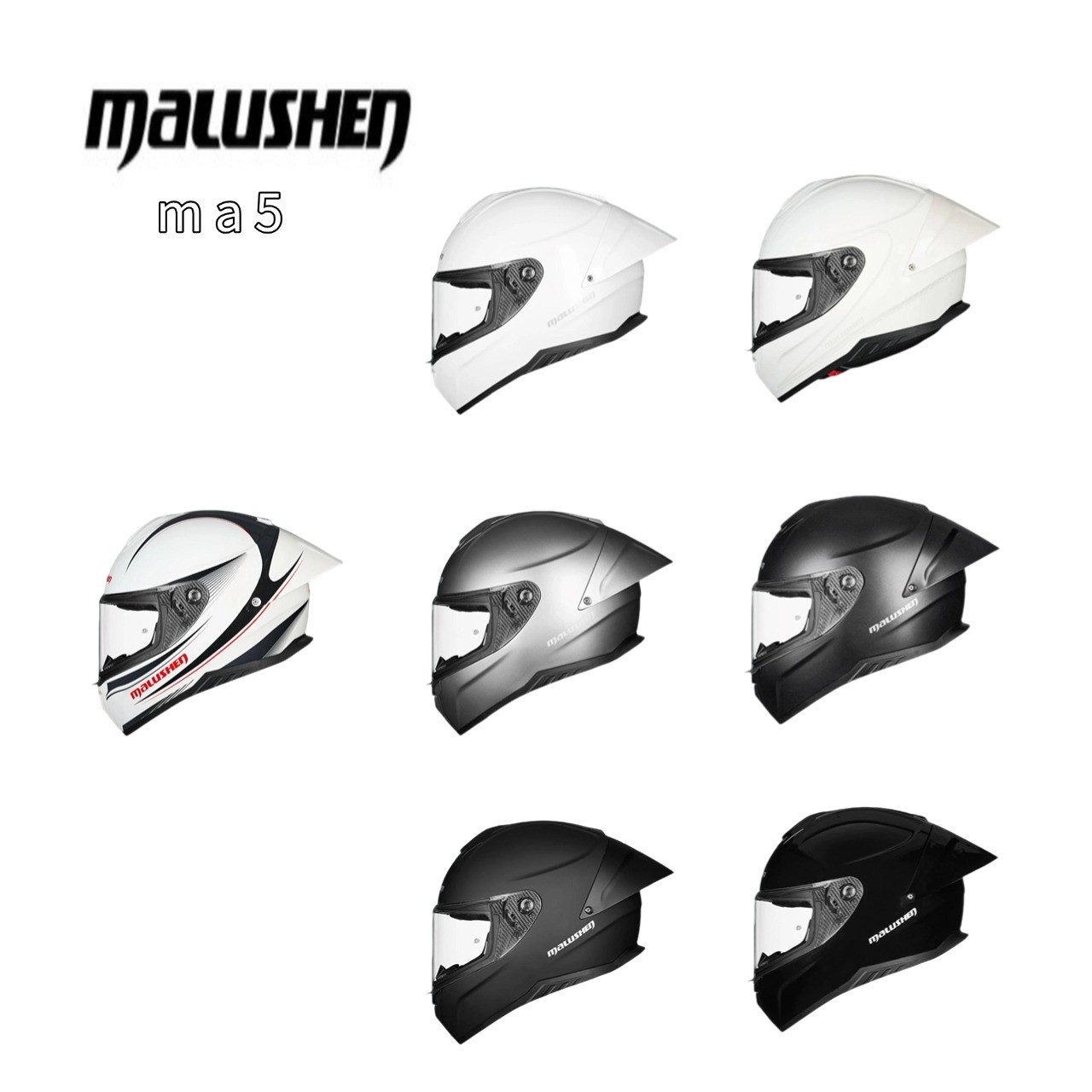 马鲁申头盔ma5保暖冬季摩托车头盔机车全盔正品推荐2025新款男款