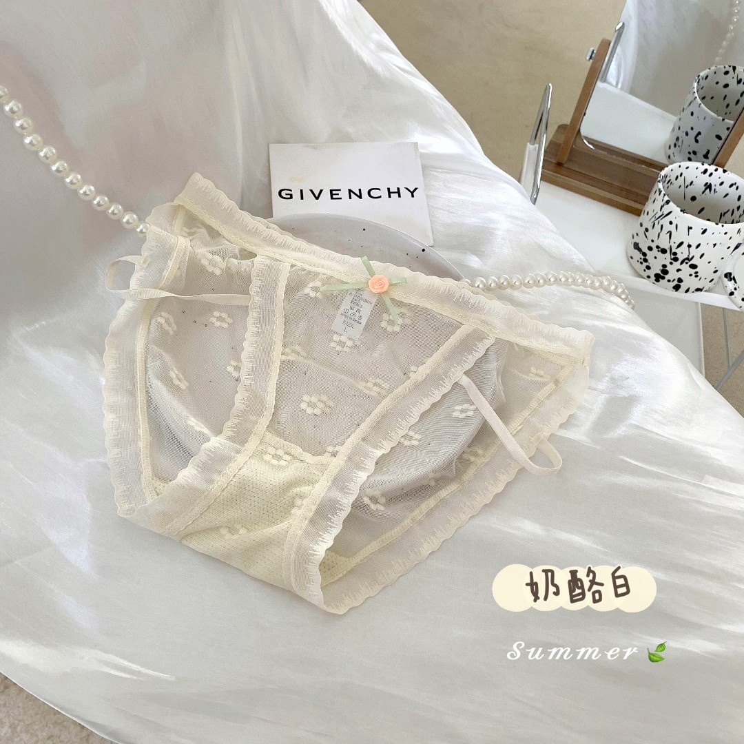 H孤品四条装蕾丝网纱女士薄款柔软短裤维密（直播间孤品为准）