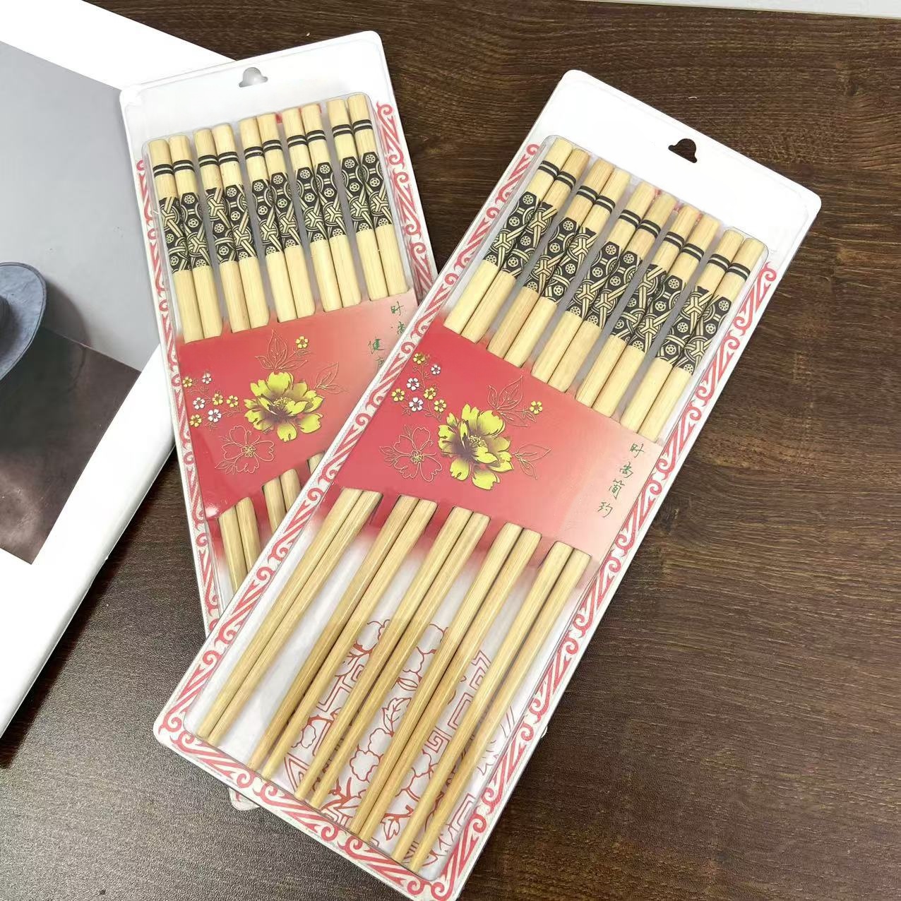 家用防滑耐高温竹筷子(一组2卡20双)BL204【以主播介绍为准】