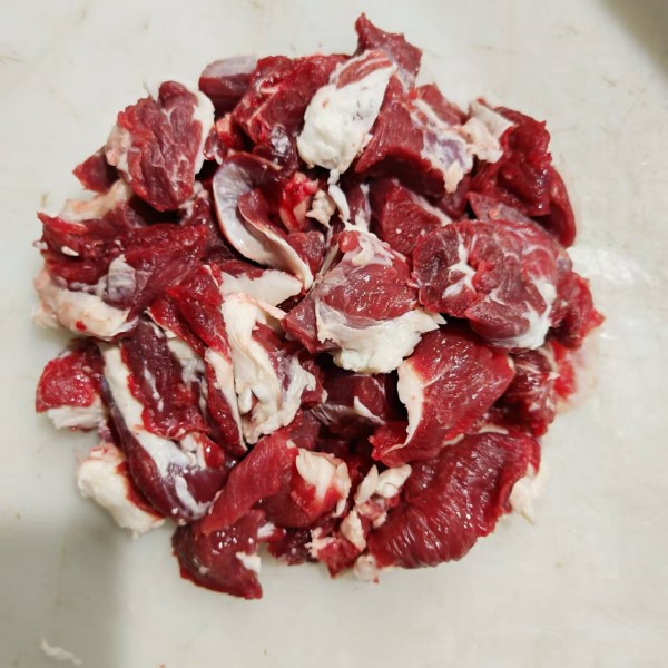 【牛碎肉】清真原切国产牛肉 2分肥8分瘦 不吃肥勿拍  少量带薄筋膜