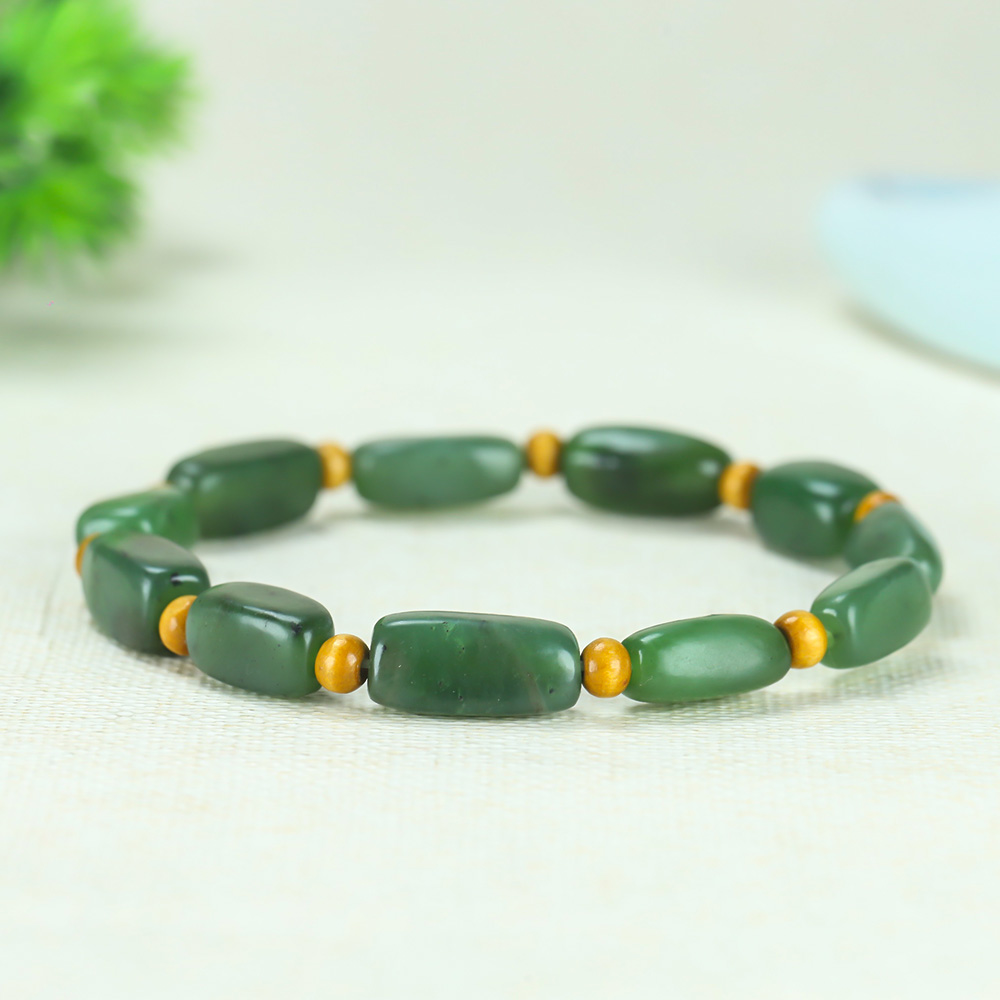 和田玉碧玉手串大颗