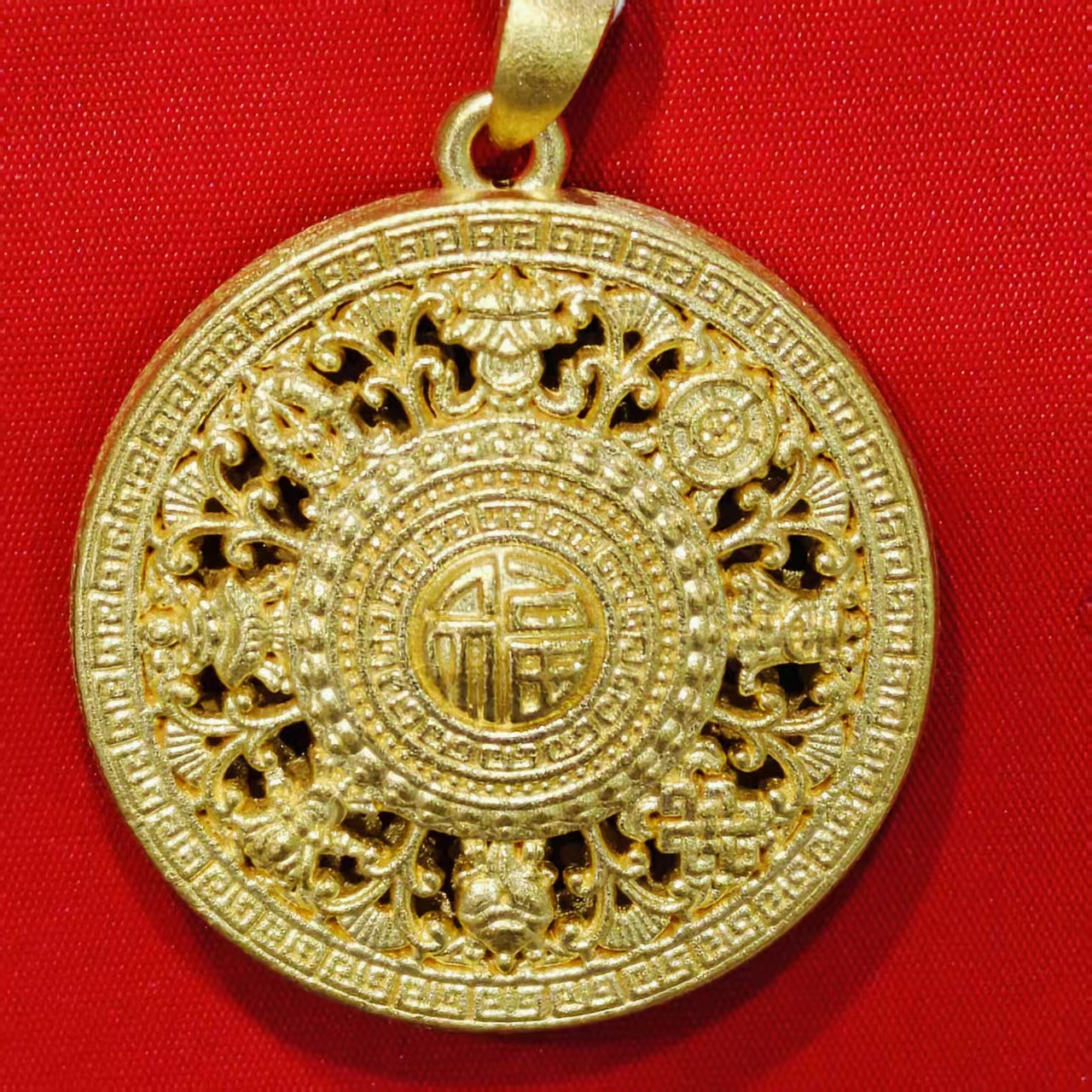 【莹莹专享】足金999饰品 八宝罗盘吊坠 GP 4.67