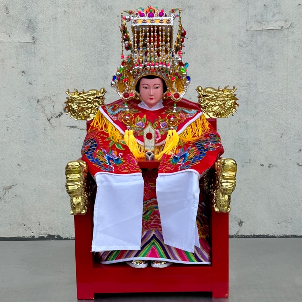 木雕软身妈祖神像高档天后雕像手工摆件工艺品家用玄关佛堂创意