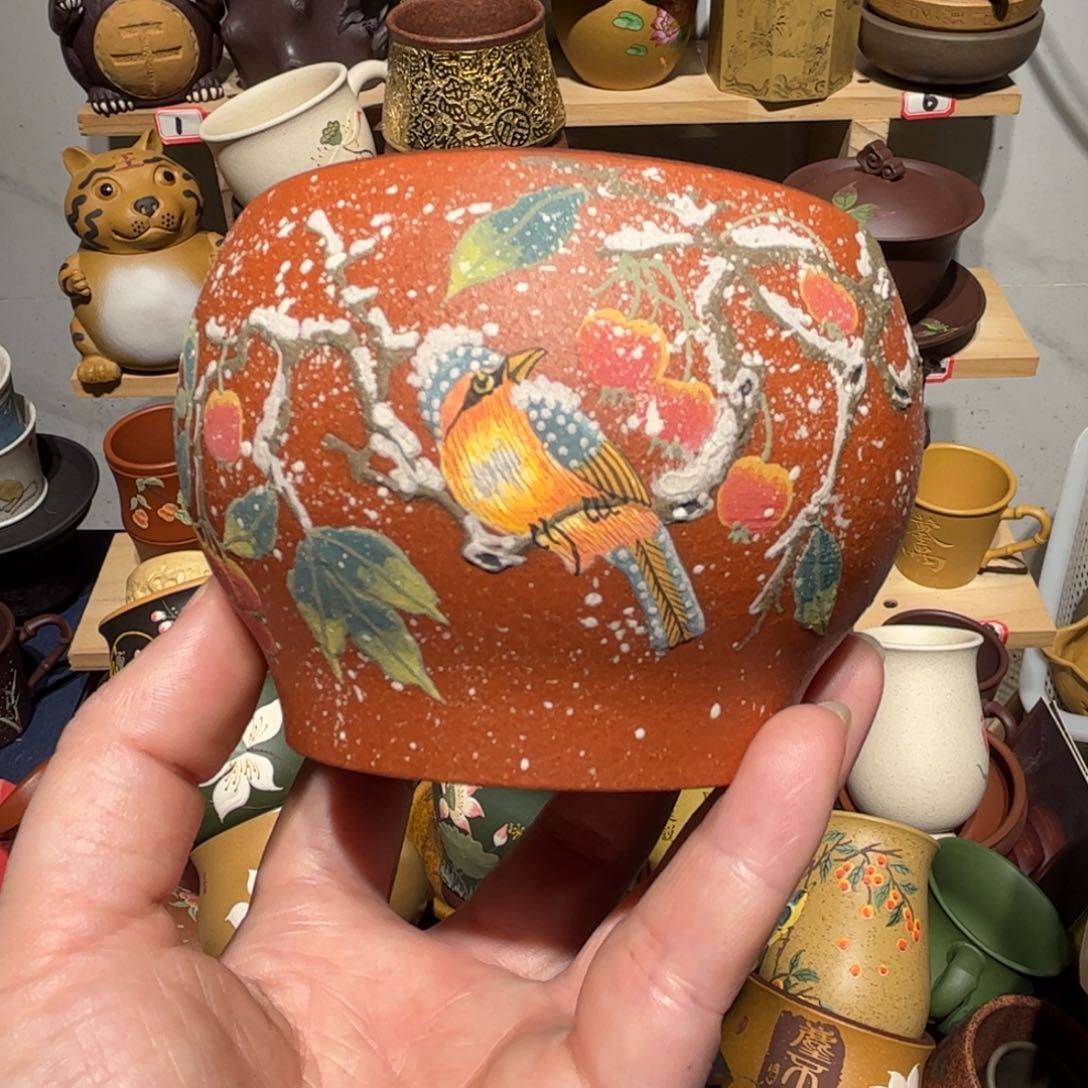 紫砂茶杯宜兴紫砂主人杯