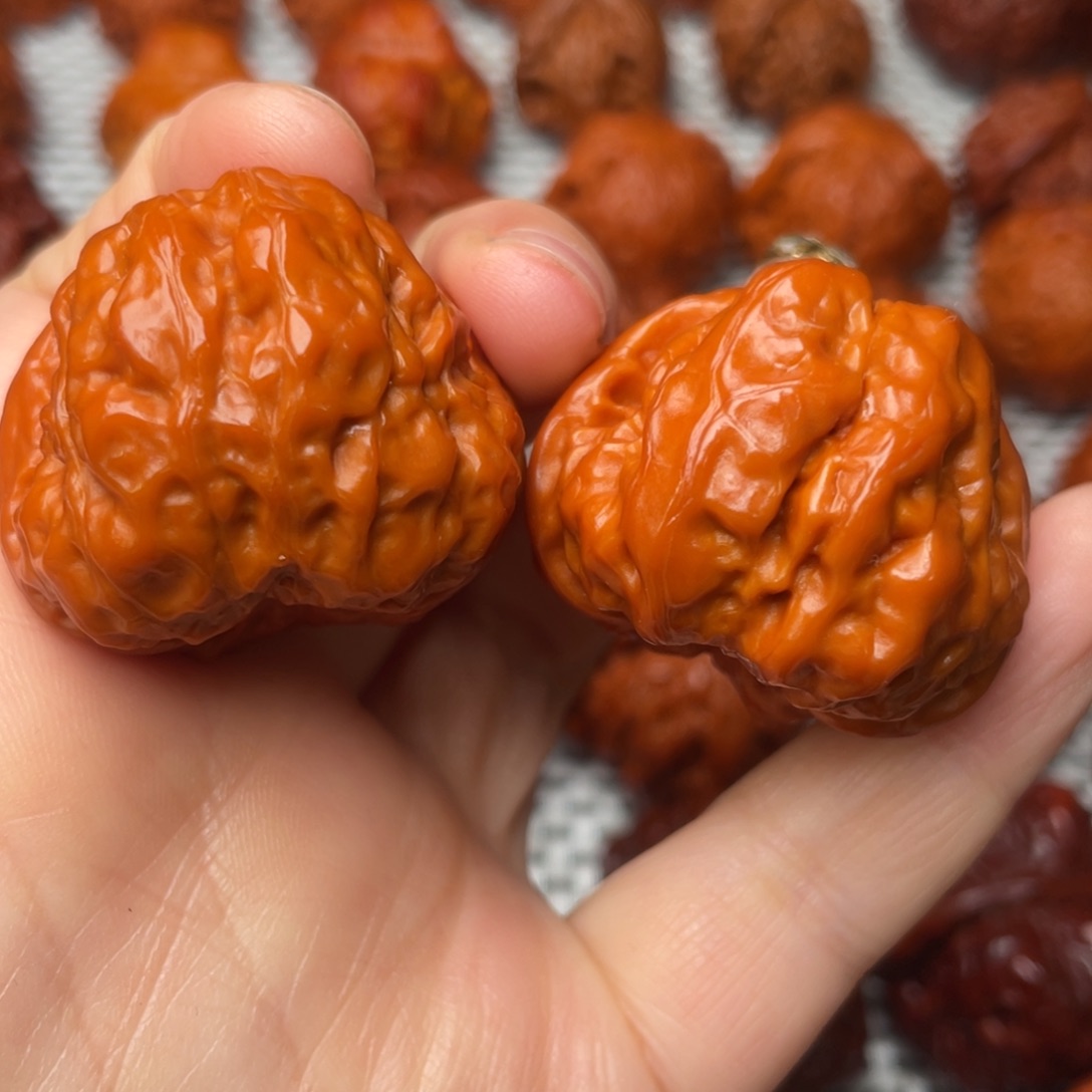 桃核吊坠文玩核桃 手把件 蛤蟆头 36