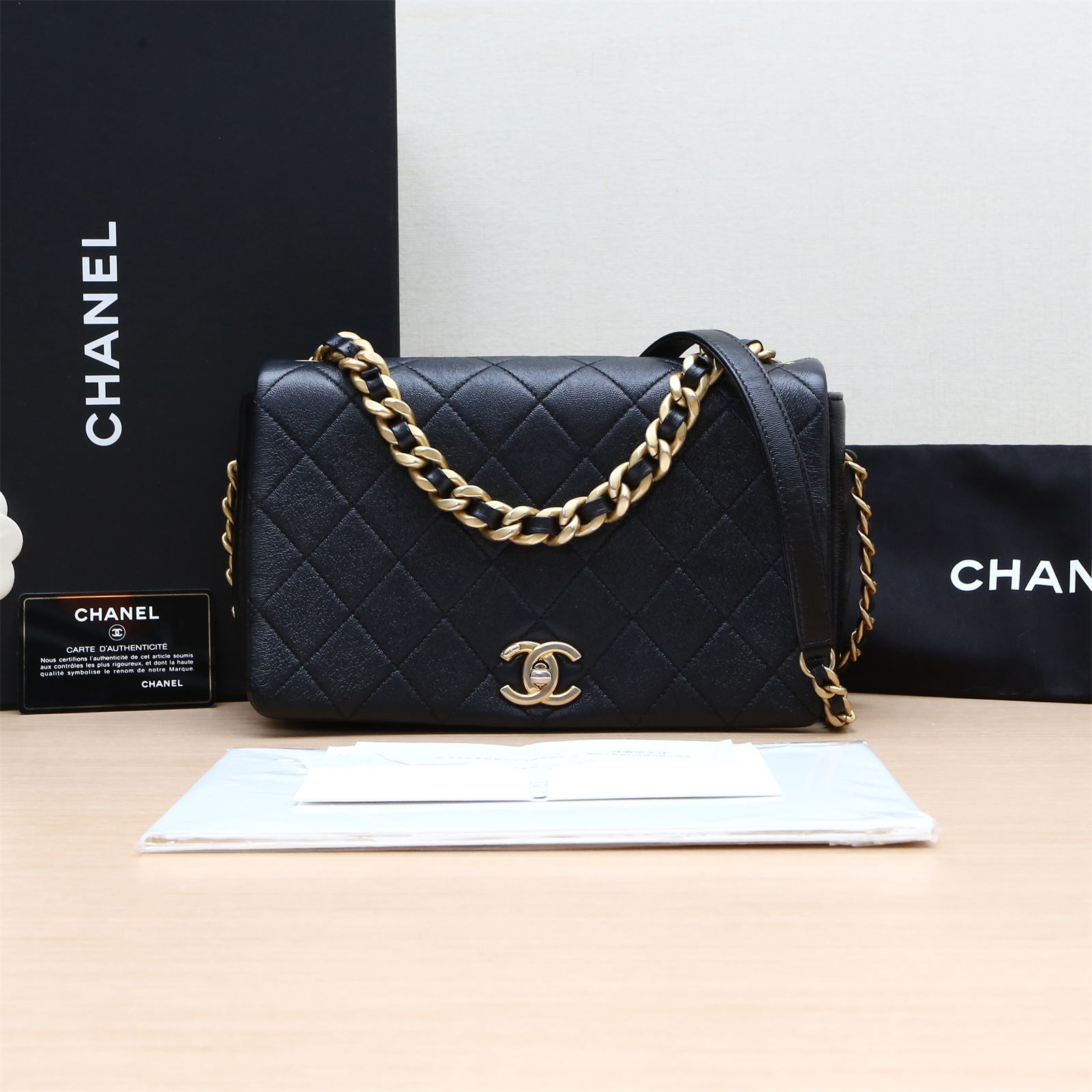 95新 Chanel/香奈儿 小花Jerry P214243720 20A 手柄口盖包30开