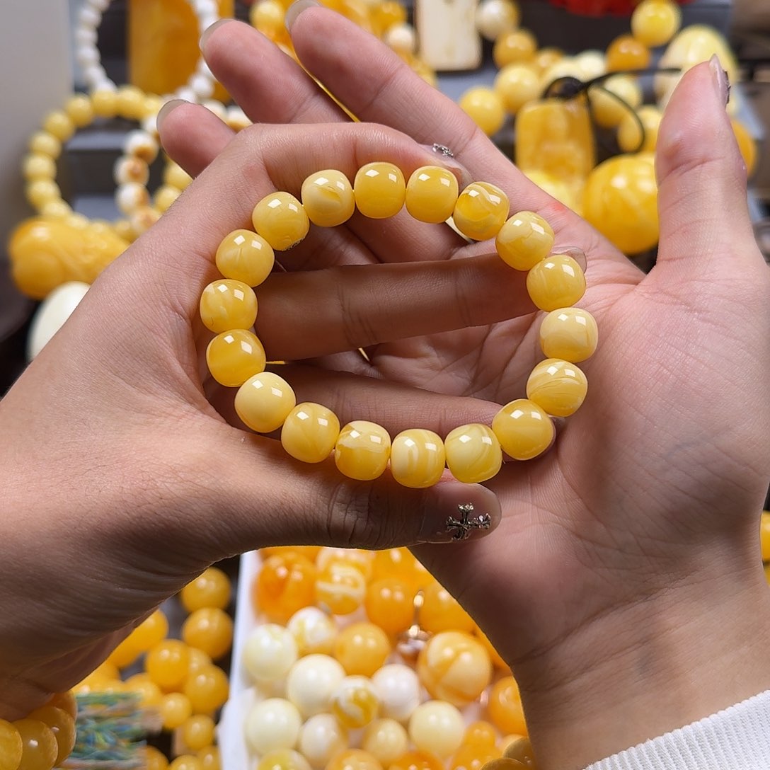 蜜蜡珠宝奇石未镶嵌同料老型12mm